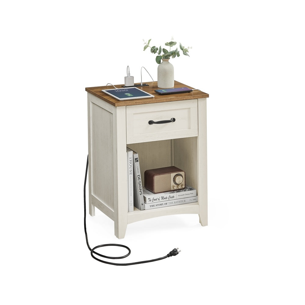 Nightstands With Charging Station, Set Of 1 Or 2 Bedside Tables - product photo 26