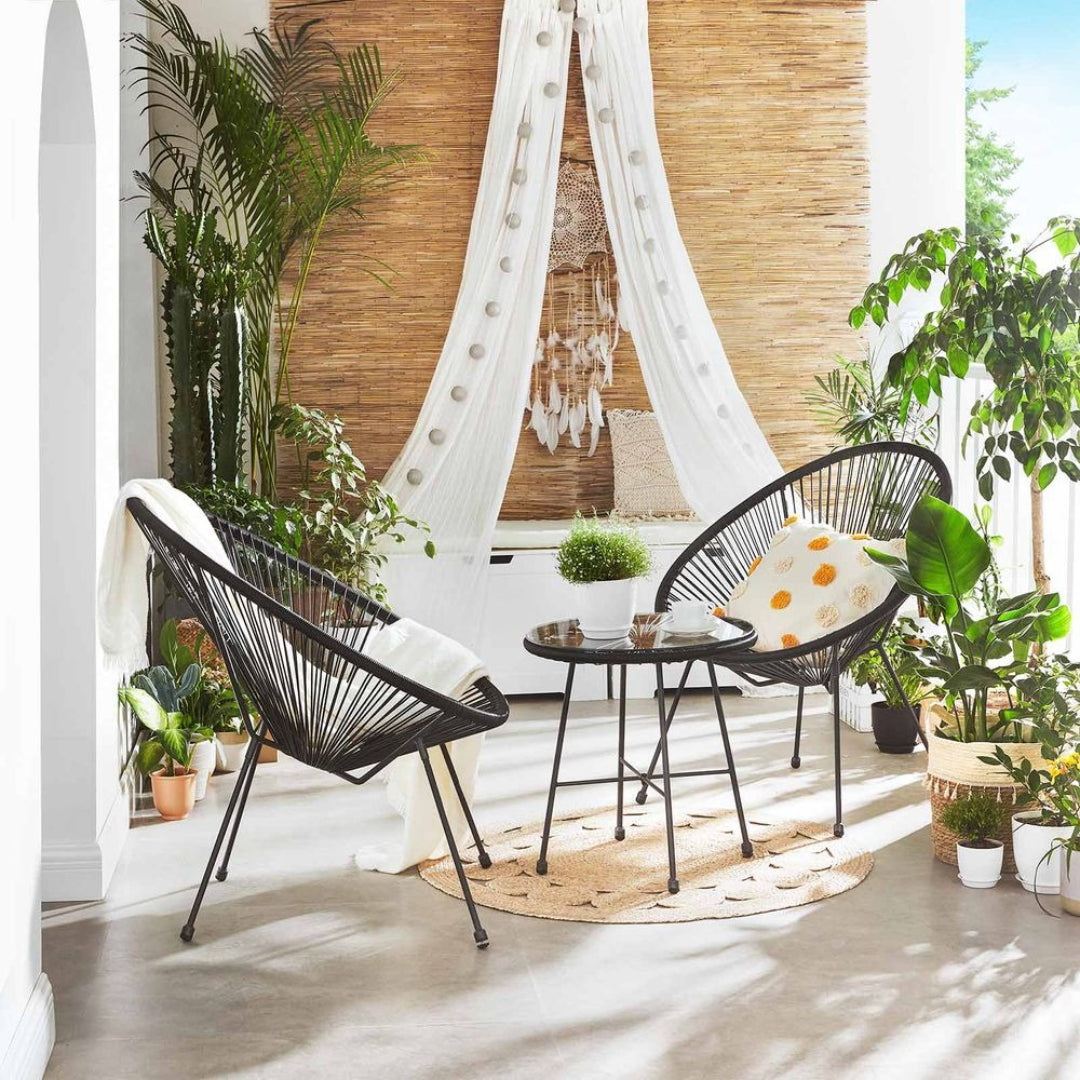 Outdoor Seating Set 3 Piece Acapulco Chairs With Table – product view 4 | Ridgefield Furniture