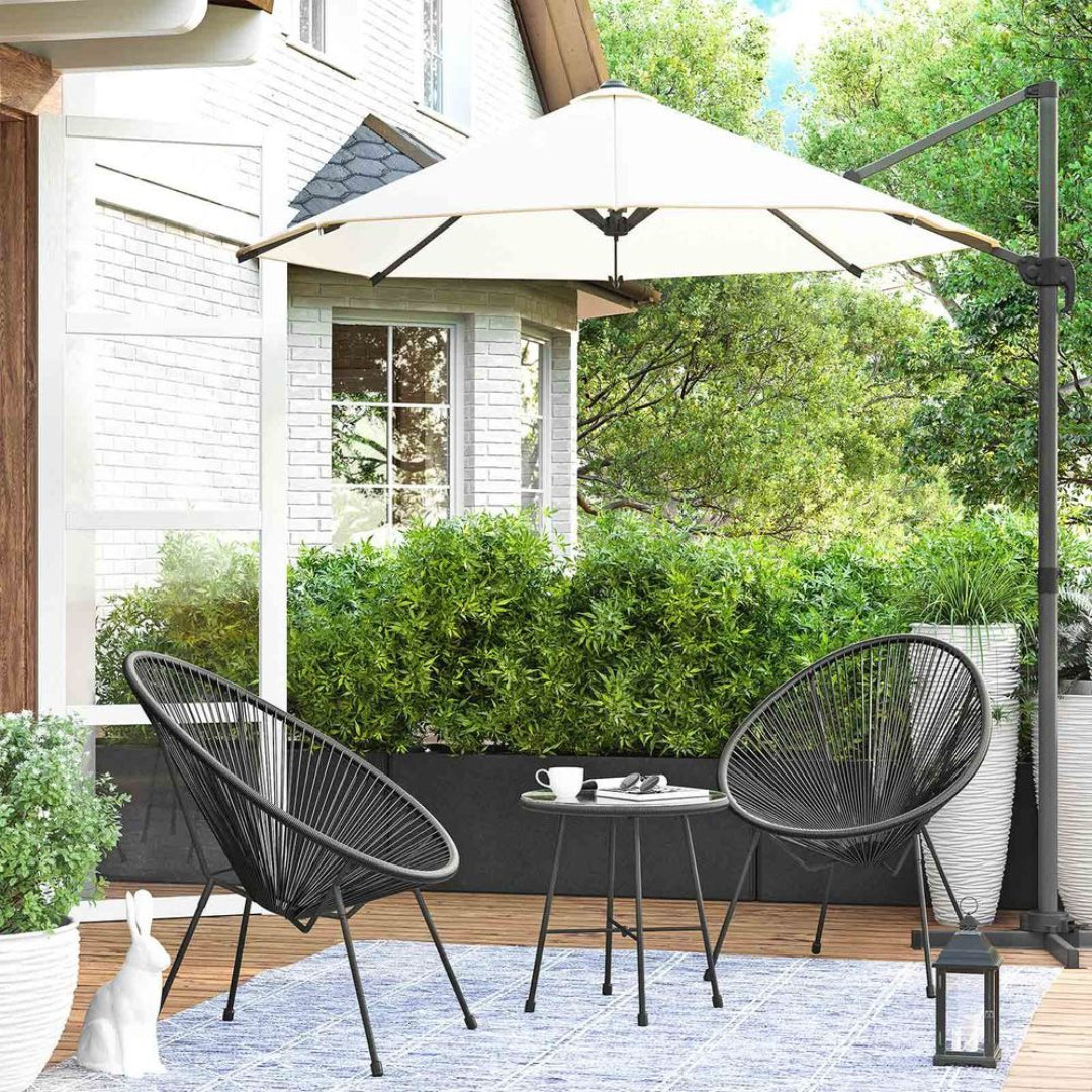 Outdoor Seating Set 3 Piece Acapulco Chairs With Table – product view 5 | Ridgefield Furniture