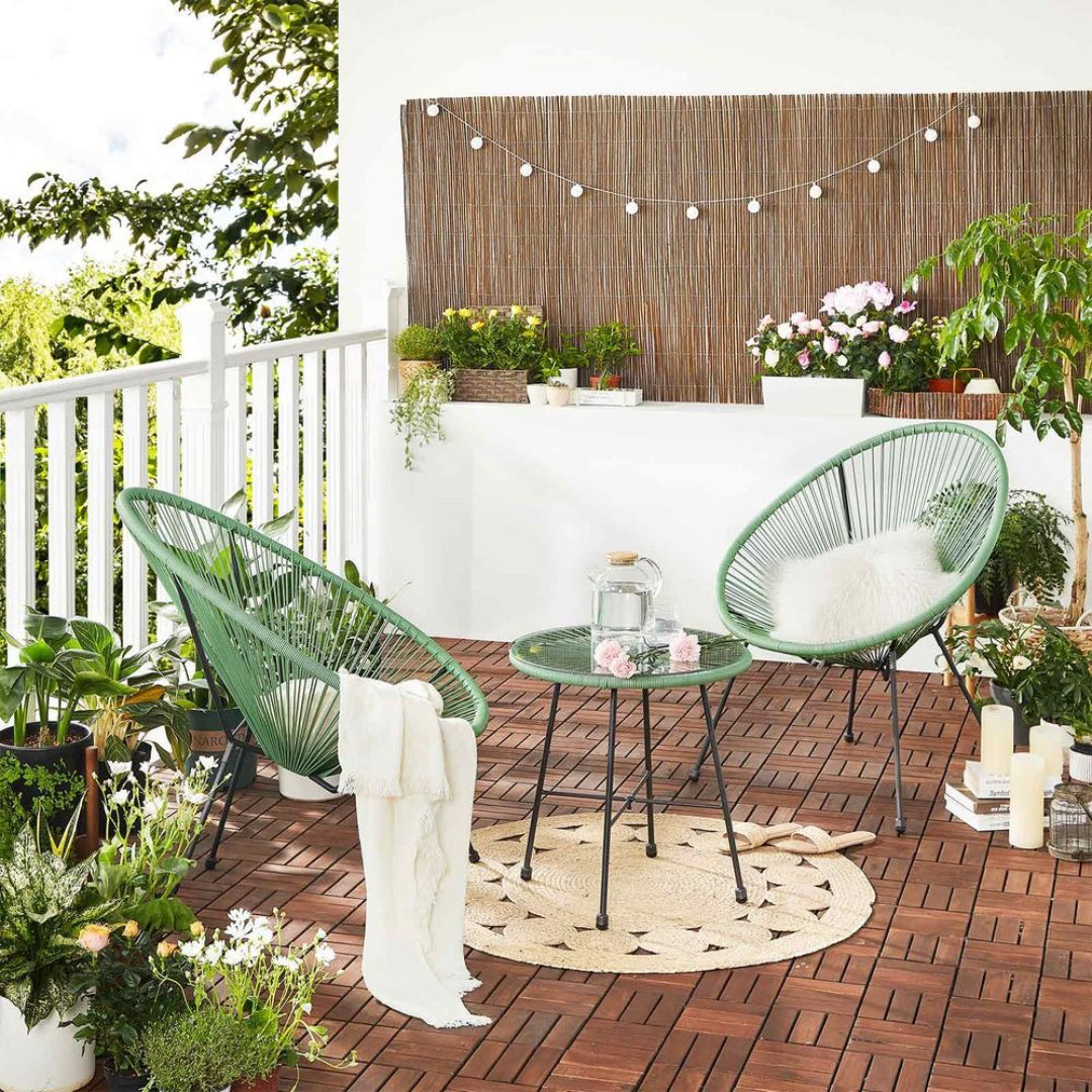 Outdoor Seating Set 3 Piece Acapulco Chairs With Table – product view 10 | Ridgefield Furniture