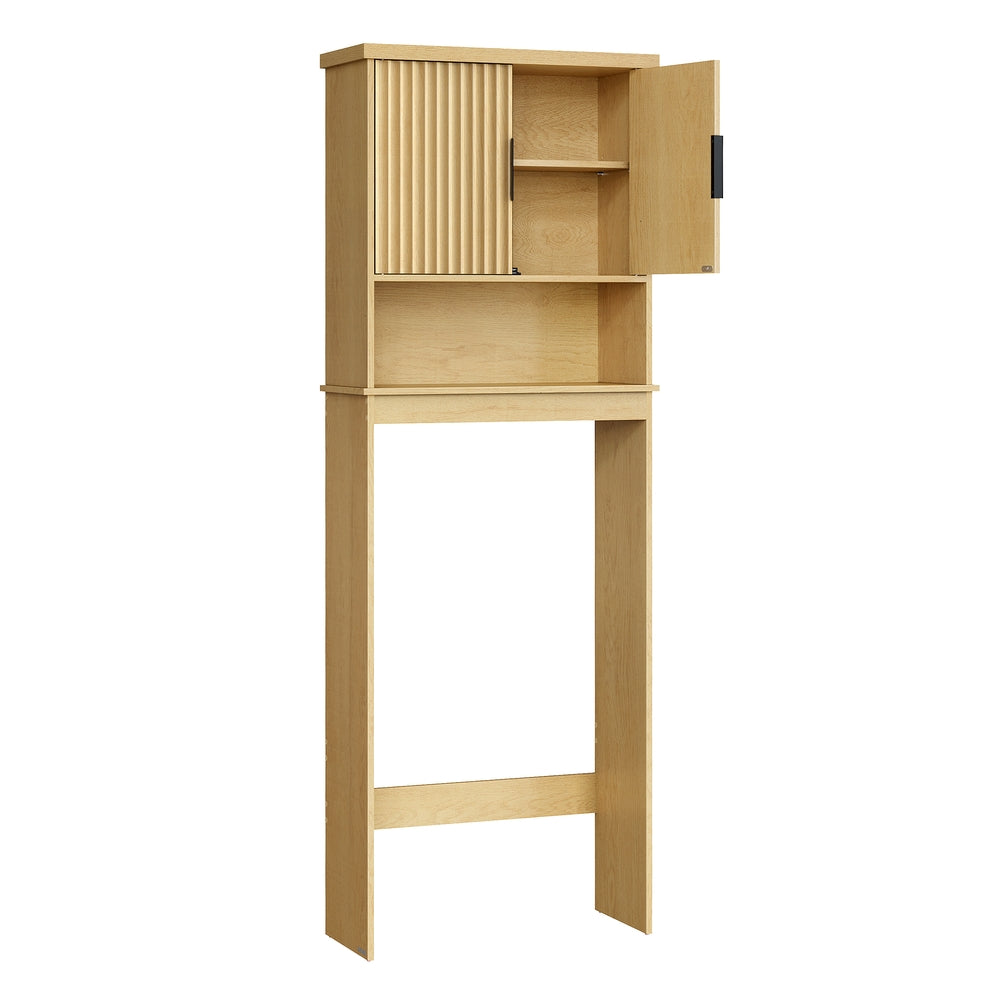 Over The Toilet Storage Cabinet, 23.6-Inch Wide Mid Century Modern - product photo 01