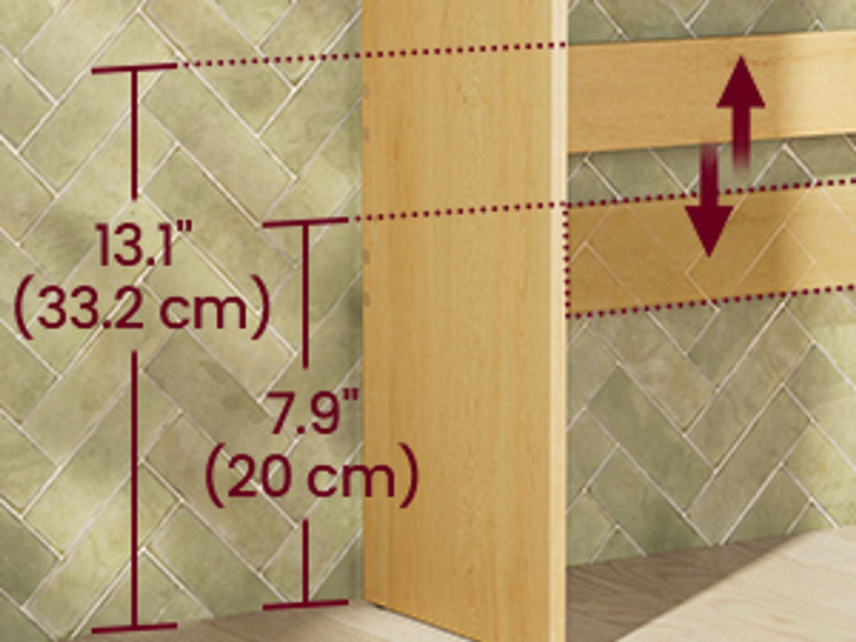 Over The Toilet Storage Cabinet, 23.6-Inch Wide Mid Century Modern - product photo 18