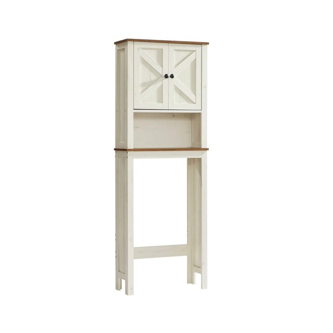 Over Toilet Storage Cabinet With Barn Doors Adjustable Shelf – product view 1 | Ridgefield Furniture