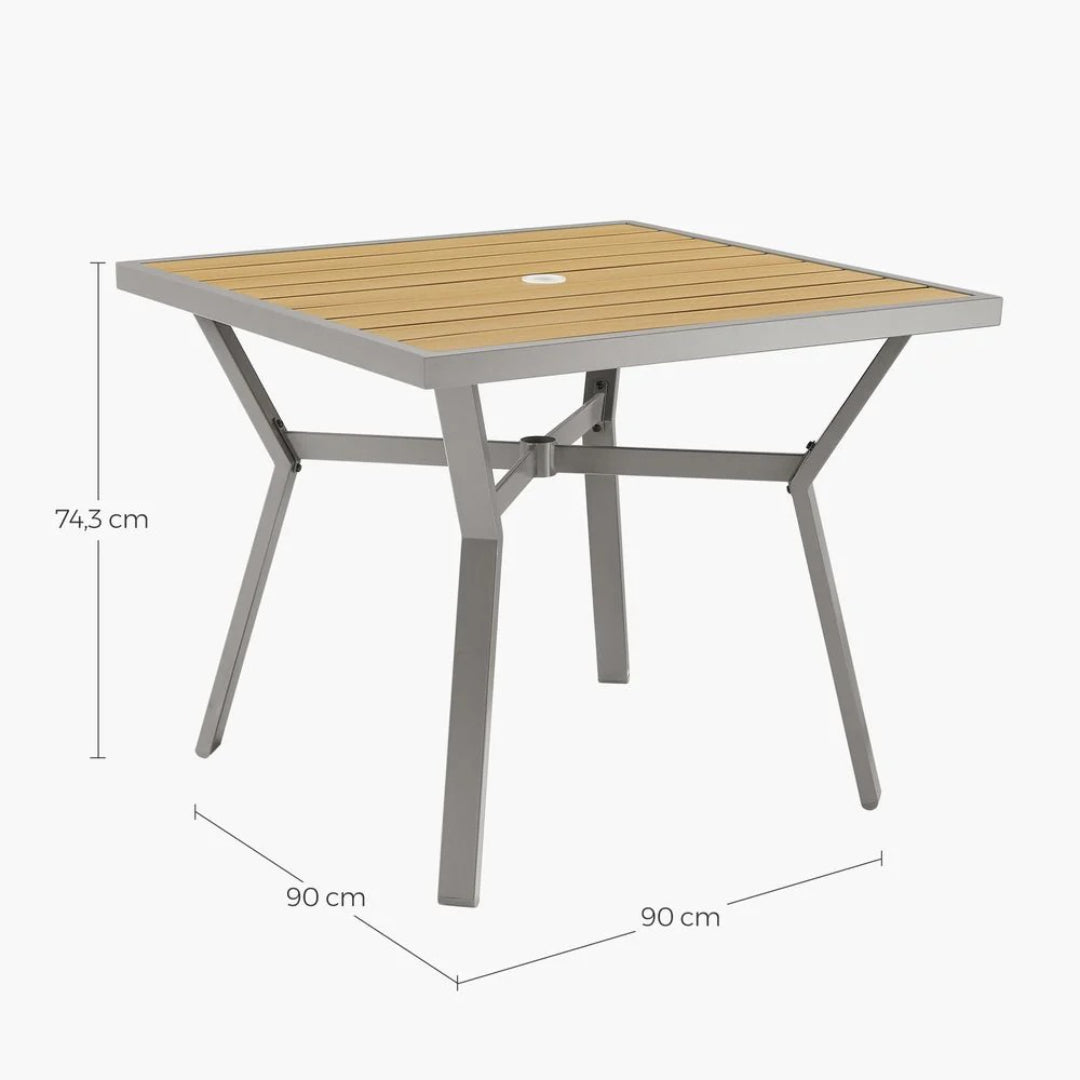 Patio Dining Table With Umbrella Hole Outdoor Table – product view 4 | Ridgefield Furniture