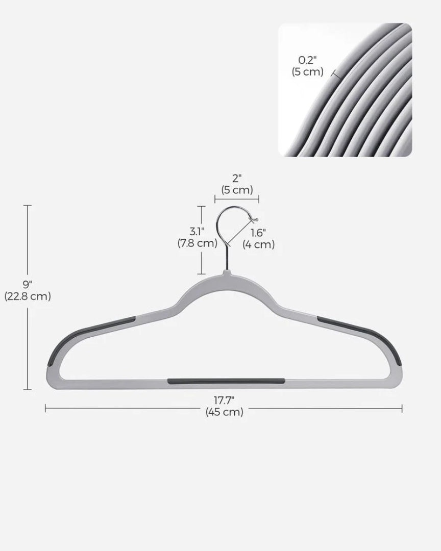 Plastic Coat Hangers Pack Of 50 – product view 15 | Ridgefield Furniture