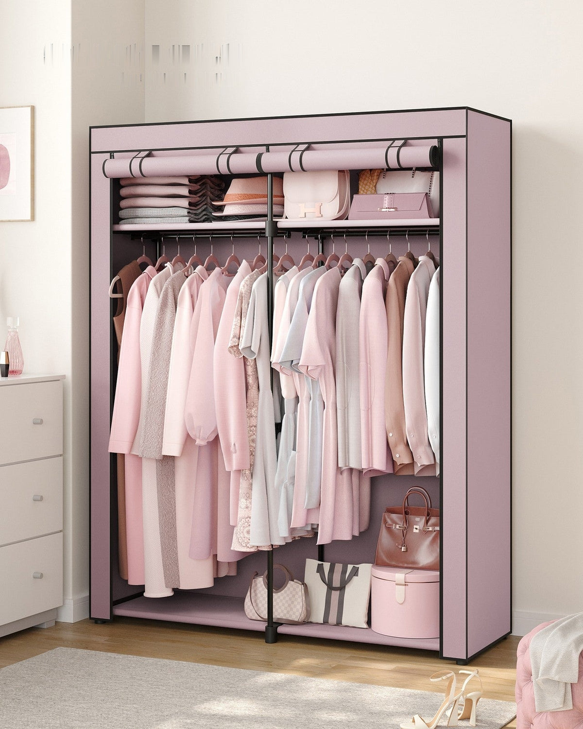 Portable Closet Wardrobe 55.1 X 16.9 X 68.5 Inches - product photo 36