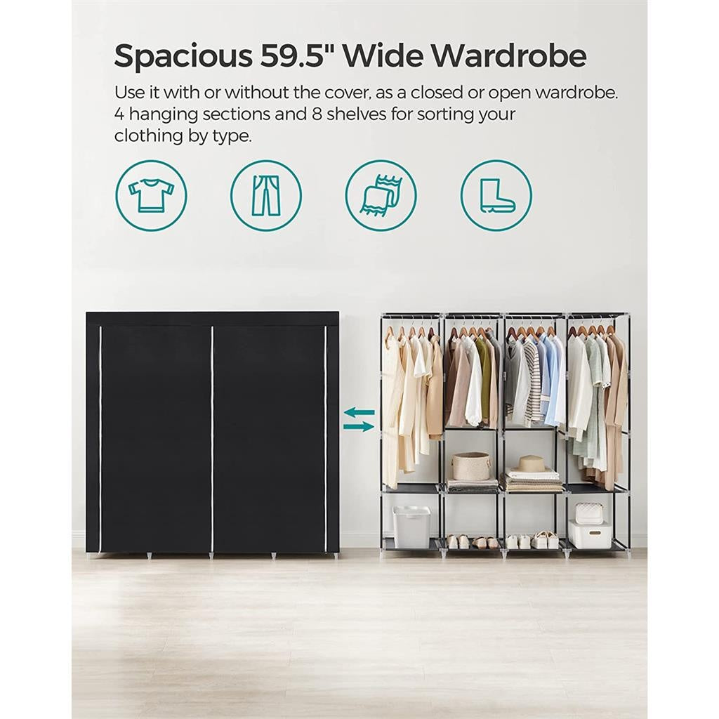 Portable Closet With 3 Shelves - product photo 33