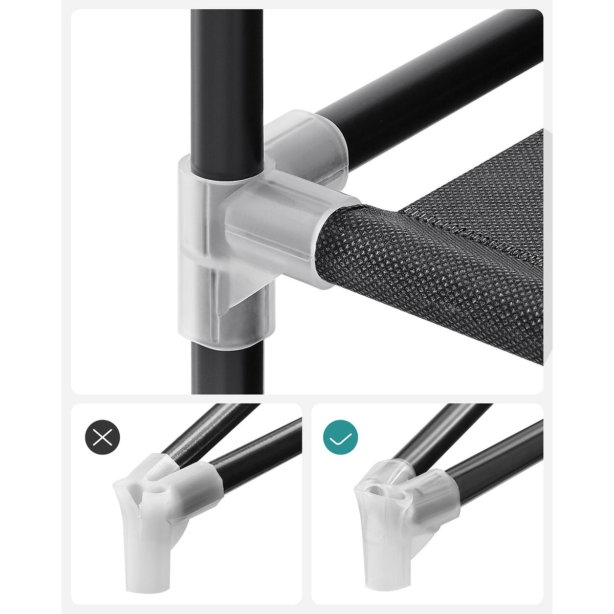 Portable Closet With 3 Shelves - product photo 36