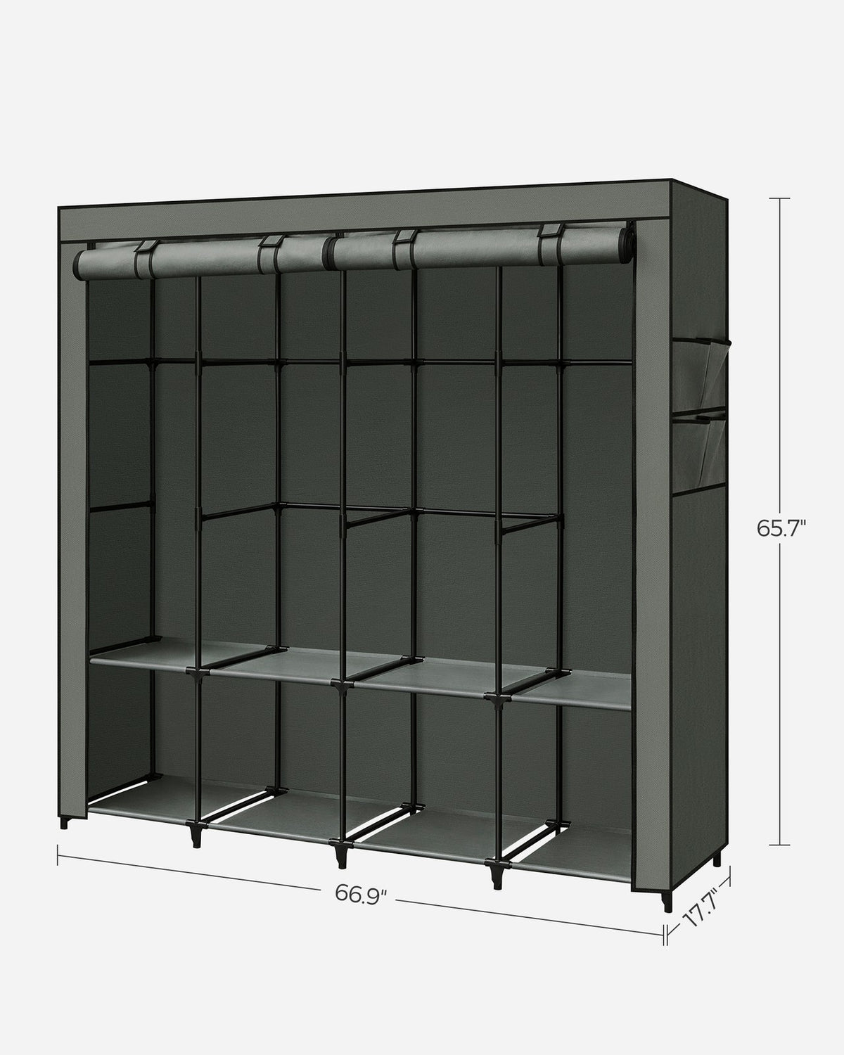 Portable Closet With 3 Shelves - product photo 46