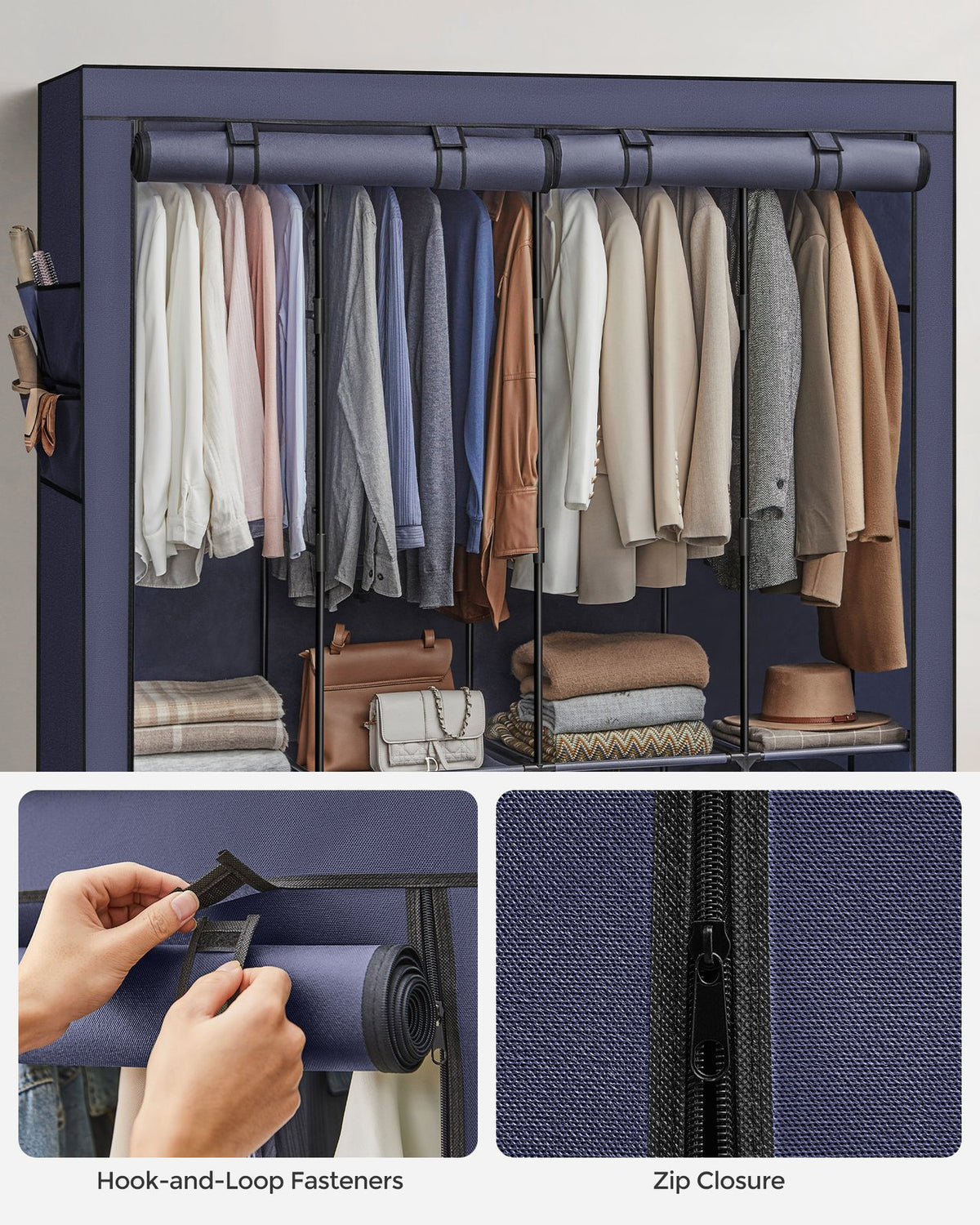 Portable Closet With 3 Shelves - product photo 55