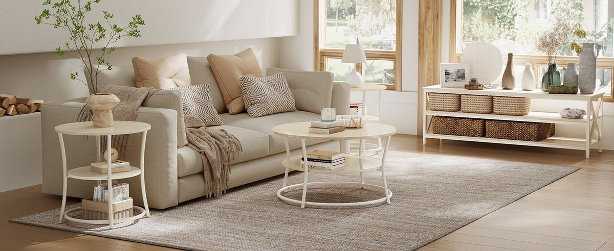 Round End Table With 2 Shelves, 3 Tier Side Table For Living Room - product photo 63