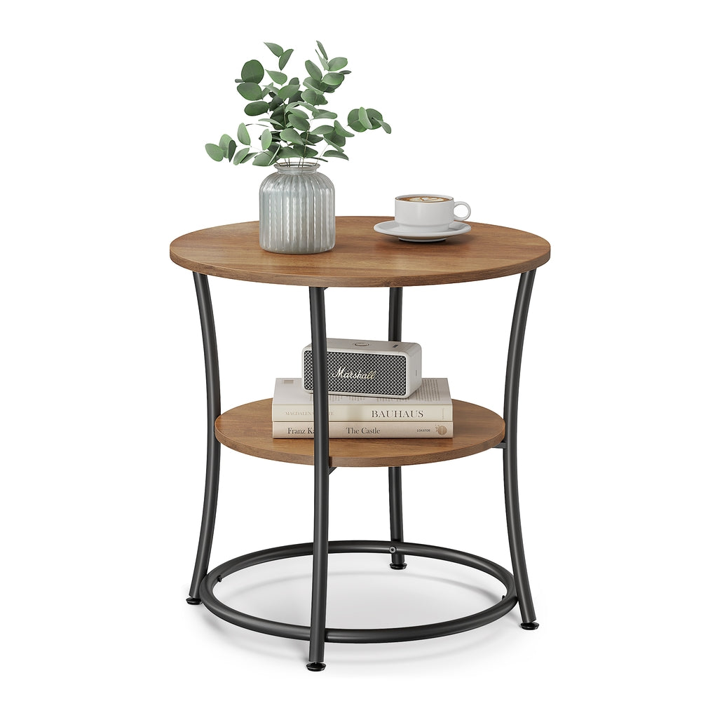 Round End Table With 2 Shelves - product photo 14