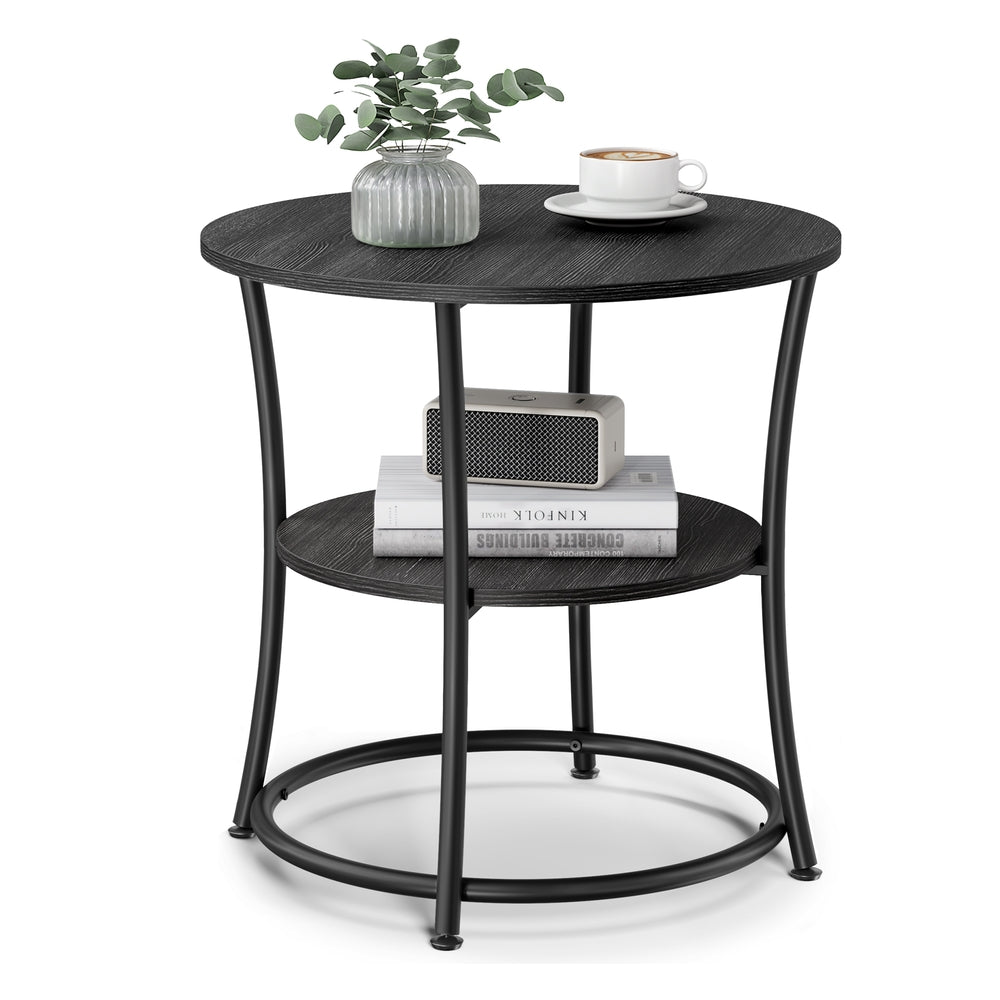 Round End Table With 2 Shelves - product photo 20