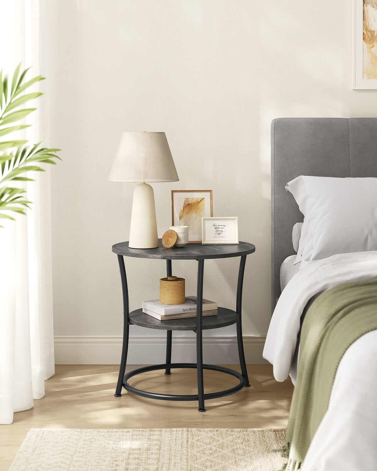Round End Table With 2 Shelves - product photo 33