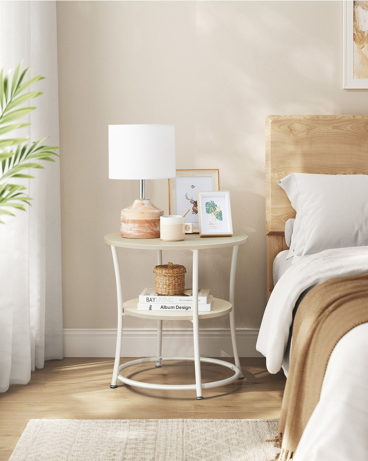 Round End Table With 2 Shelves - product photo 40