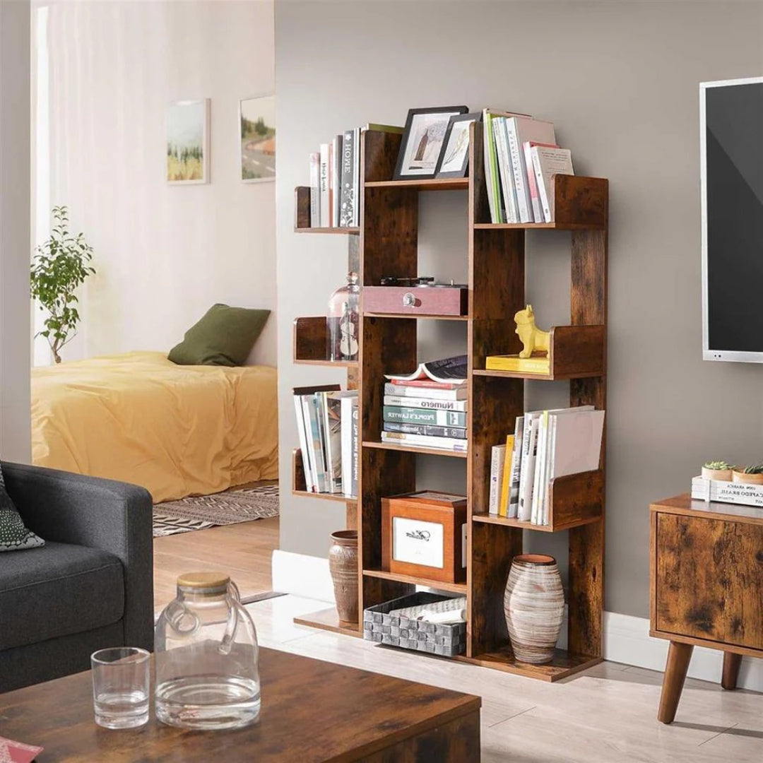 Tree Shaped Bookcase With 13 Storage Compartments – product view 3 | Ridgefield Furniture