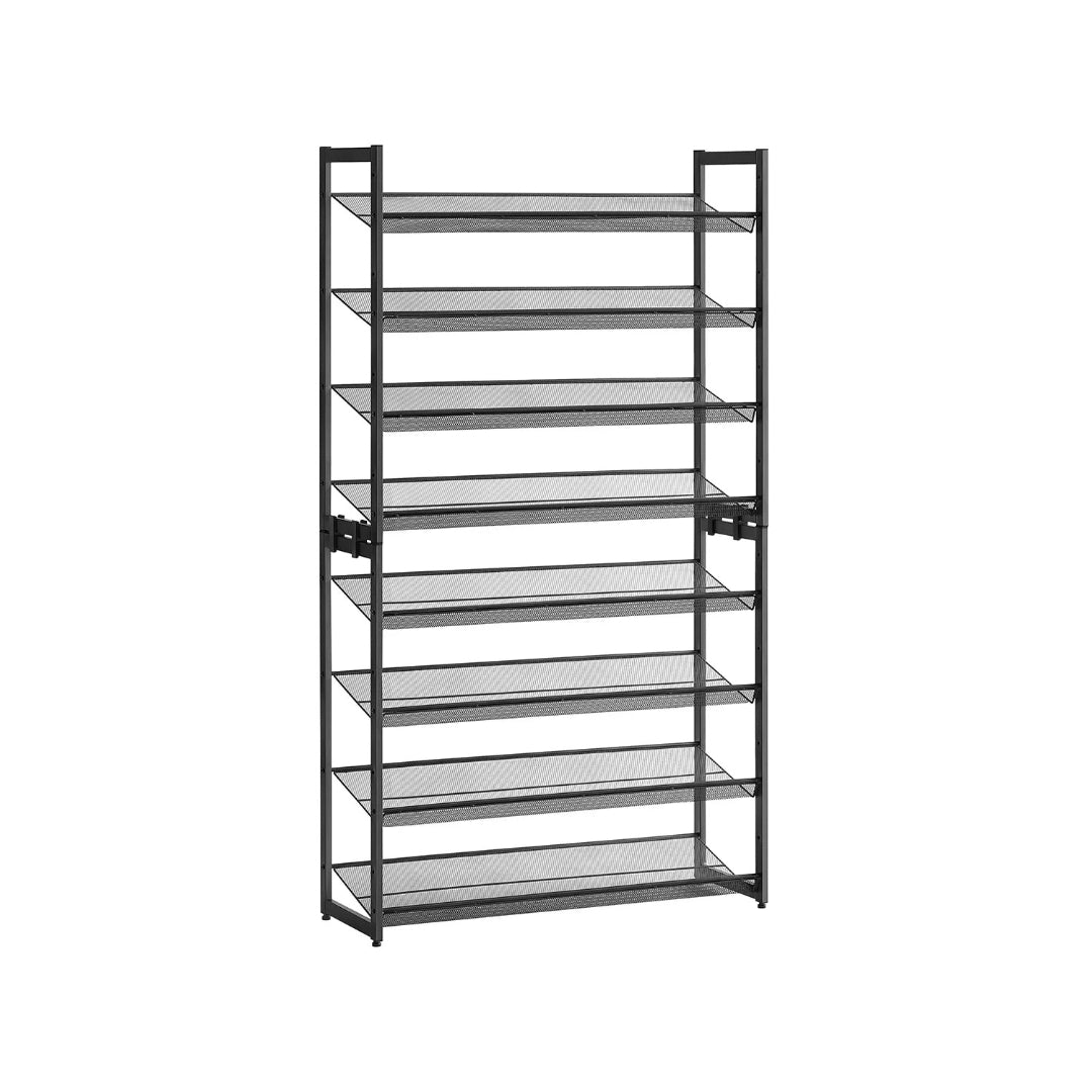 8 Tier Shoe Rack With Metal Shelves – product view 3 | Ridgefield Furniture