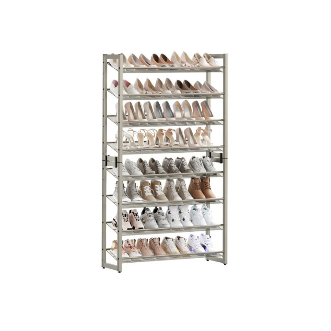 8 Tier Shoe Rack With Metal Shelves – product view 5 | Ridgefield Furniture