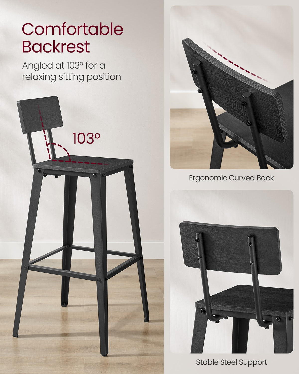 Set Of 2 Bar Stools - product photo 12