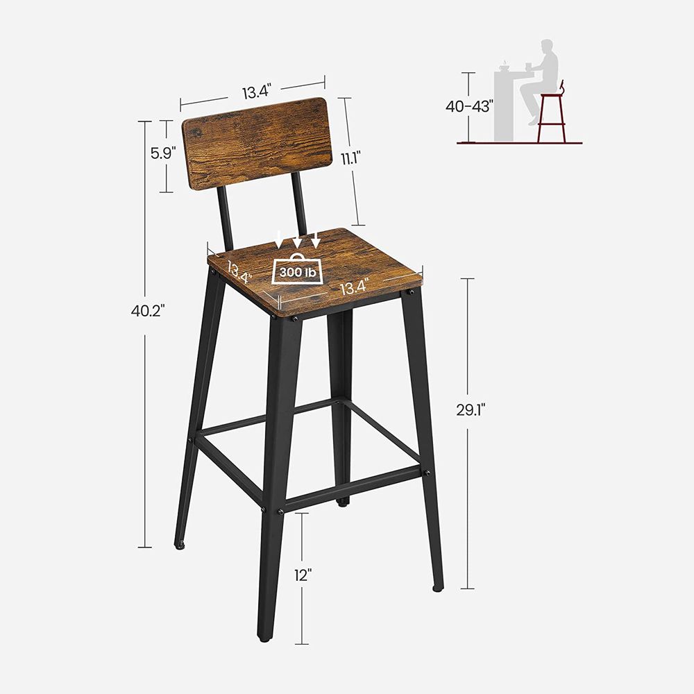 Set Of 2 Bar Stools - product photo 37