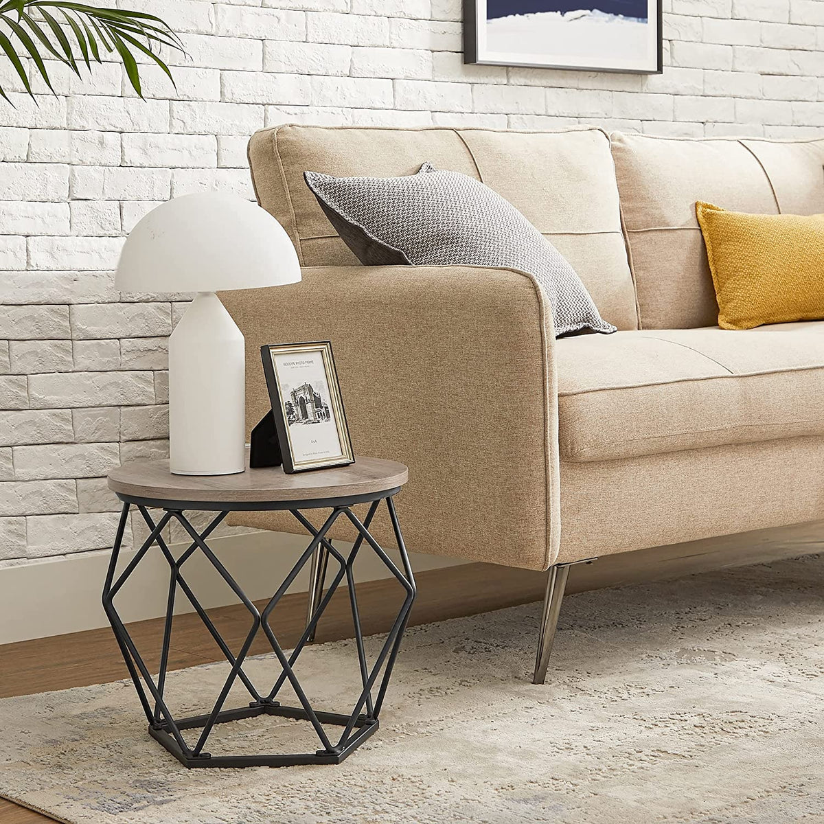 Set Of 2 Round Coffee Tables, Nesting Side Tables 19.7 And 23.6 Inch - product photo 38