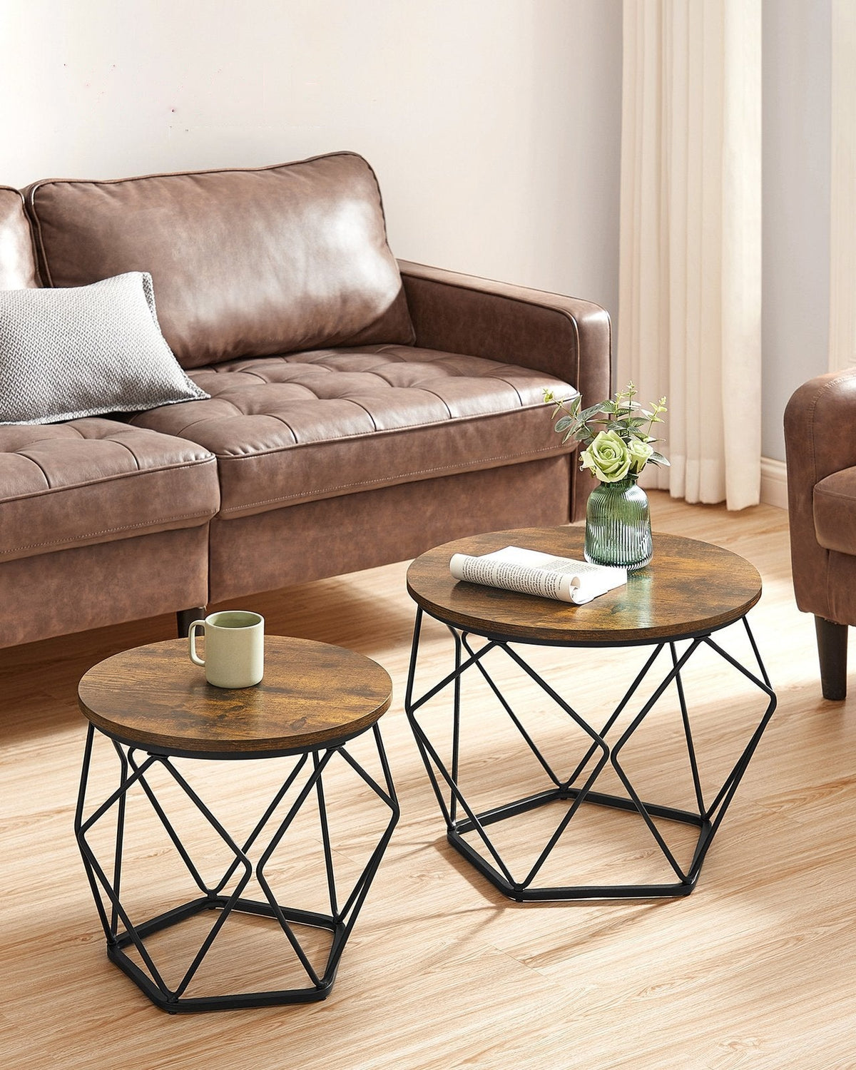 Set Of 2 Small Coffee Table - product photo 02
