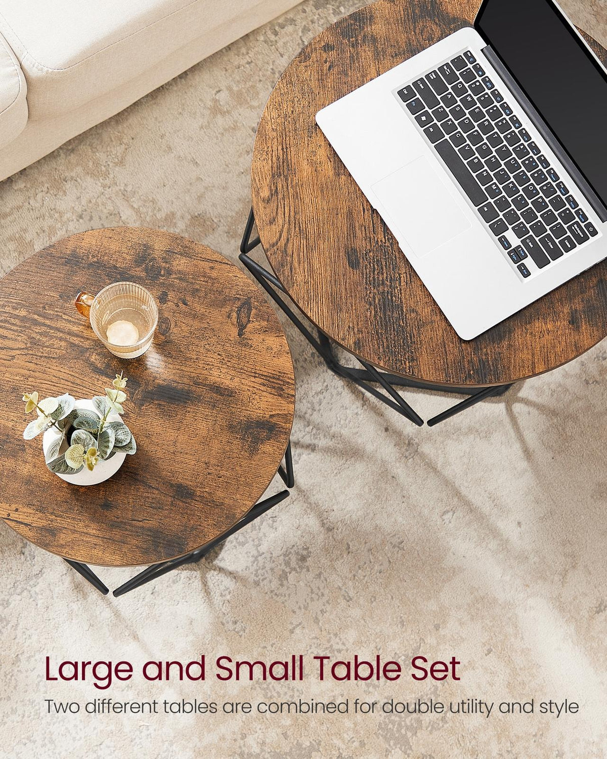 Set Of 2 Small Coffee Table - product photo 06
