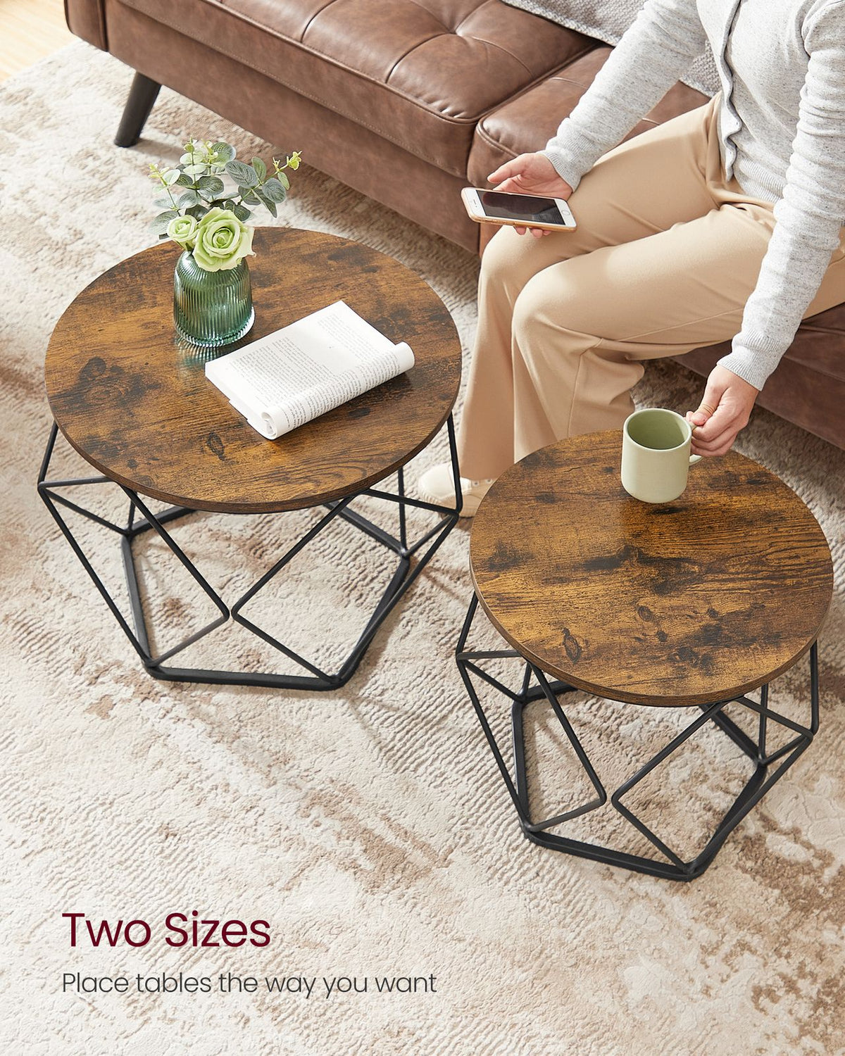 Set Of 2 Small Coffee Table - product photo 08