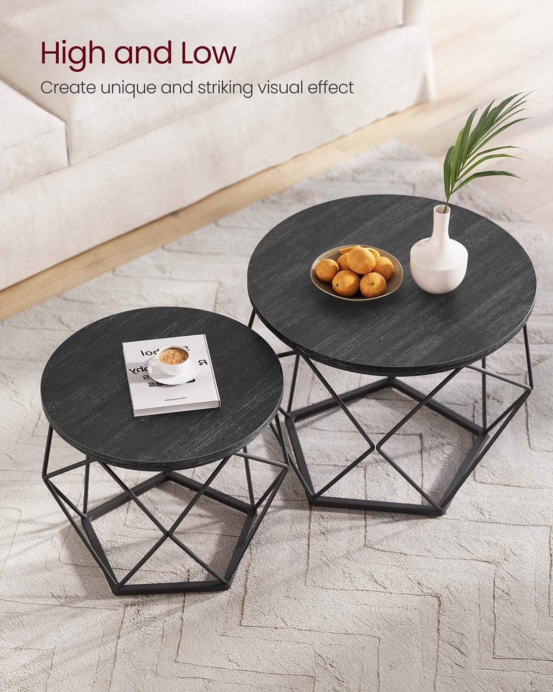 Set Of 2 Small Coffee Table - product photo 13