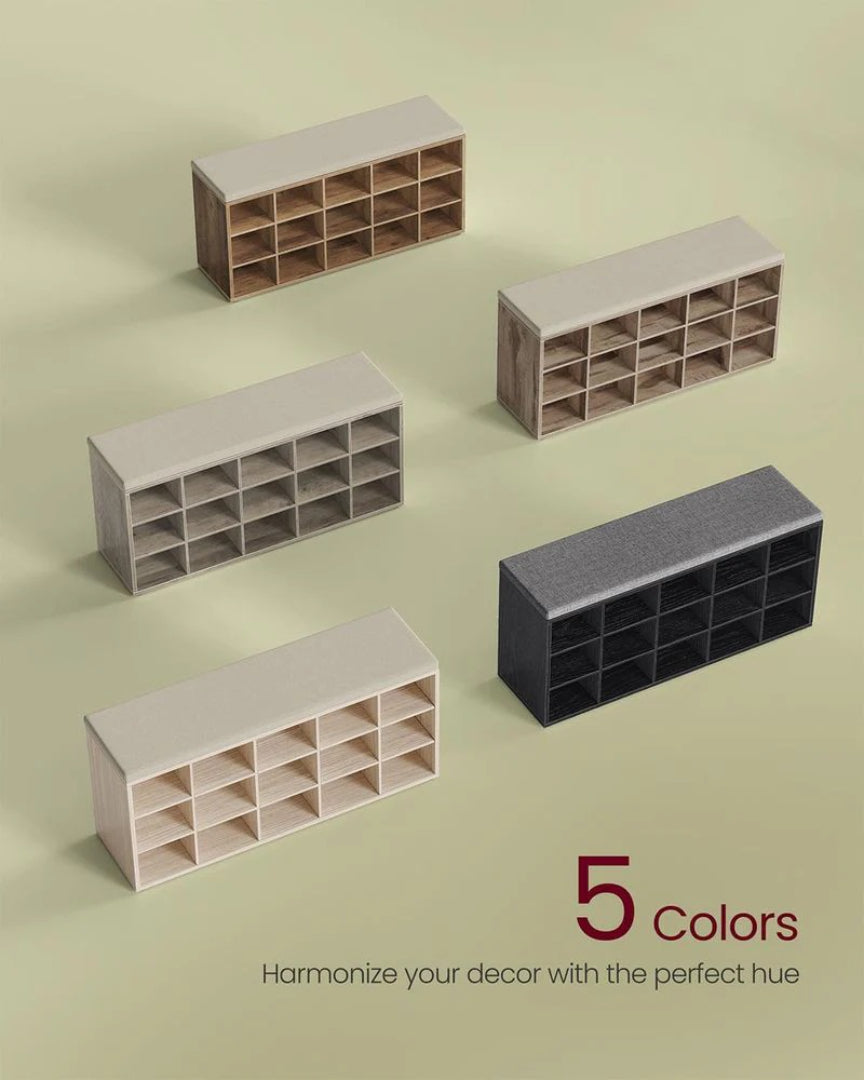 Shoe Storage Bench With Cushion – product view 14 | Ridgefield Furniture