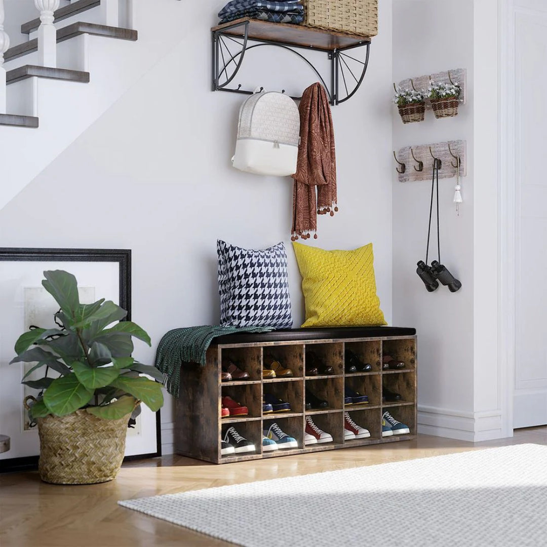 Shoe Storage Bench With Cushion – product view 18 | Ridgefield Furniture