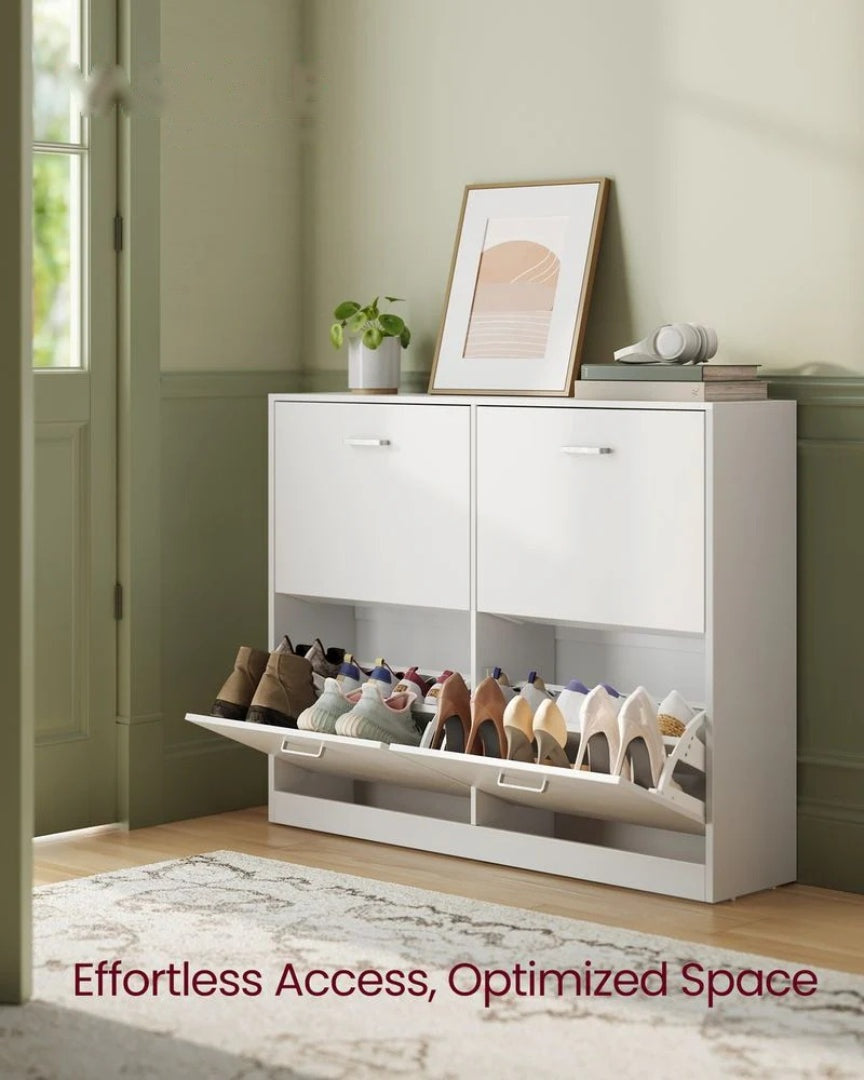 Shoe Cabinet With 4 Flip Doors – product view 2 | Ridgefield Furniture