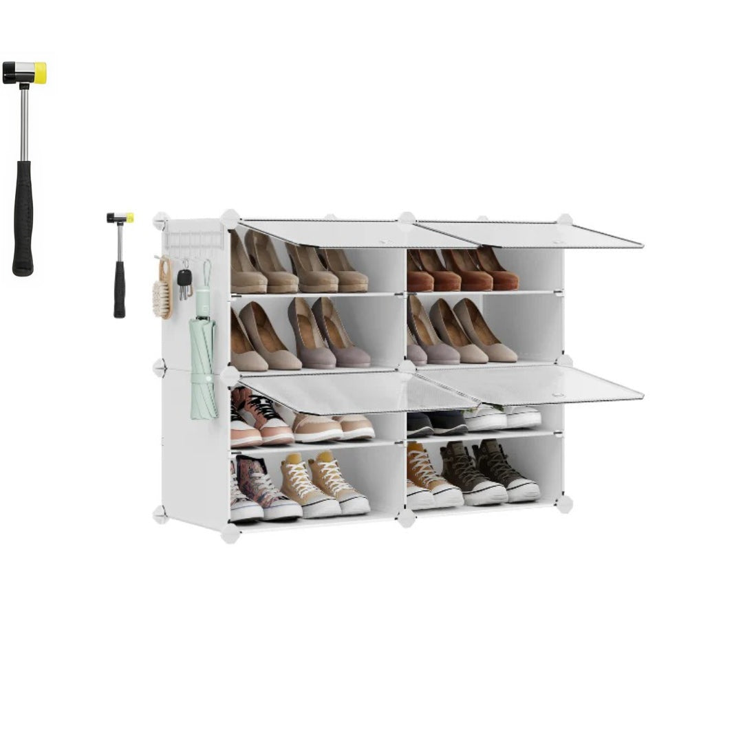 Shoe Organizer Cabinet With Doors 4 To 10 Cubes – product view 1 | Ridgefield Furniture
