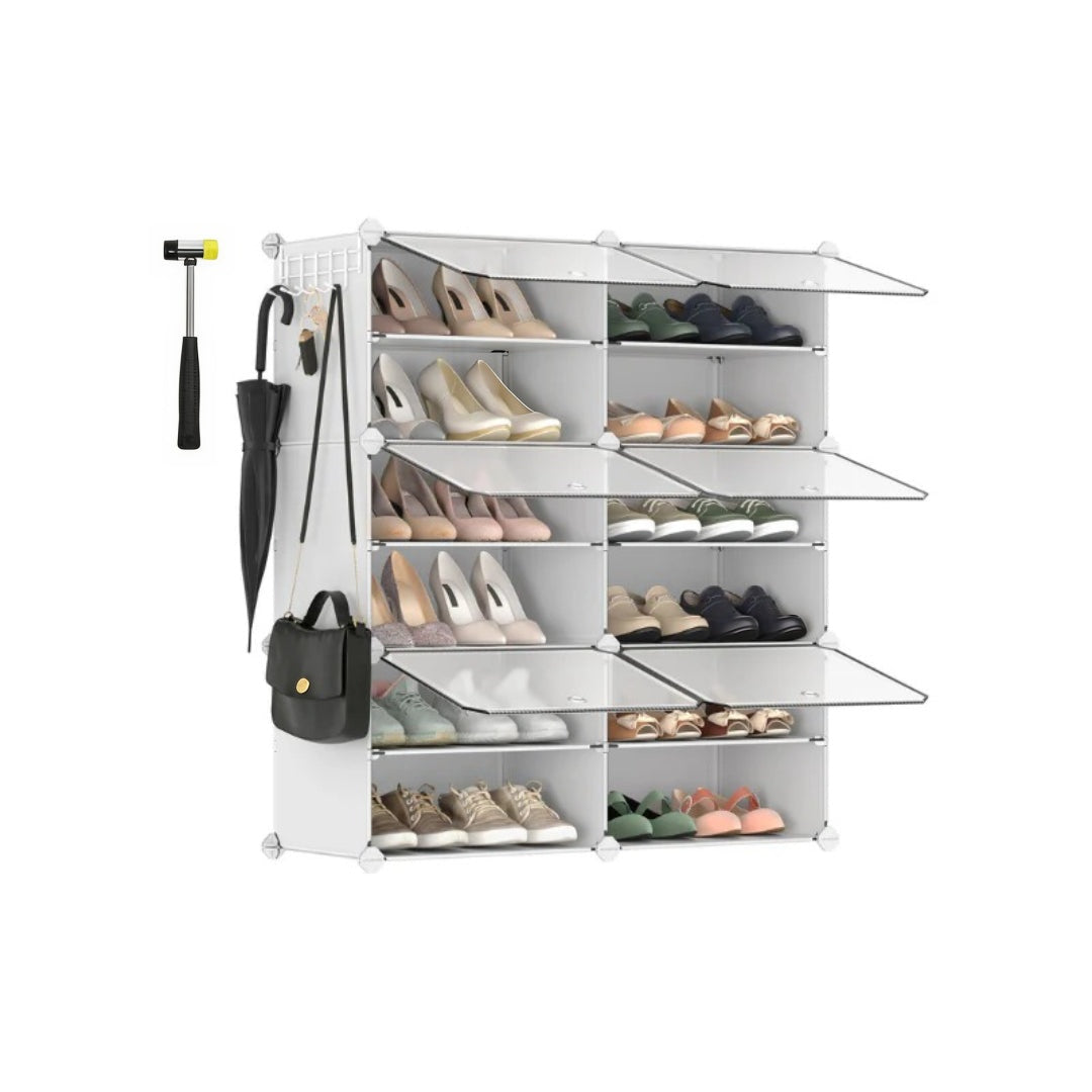 Shoe Organizer Cabinet With Doors 4 To 10 Cubes – product view 2 | Ridgefield Furniture