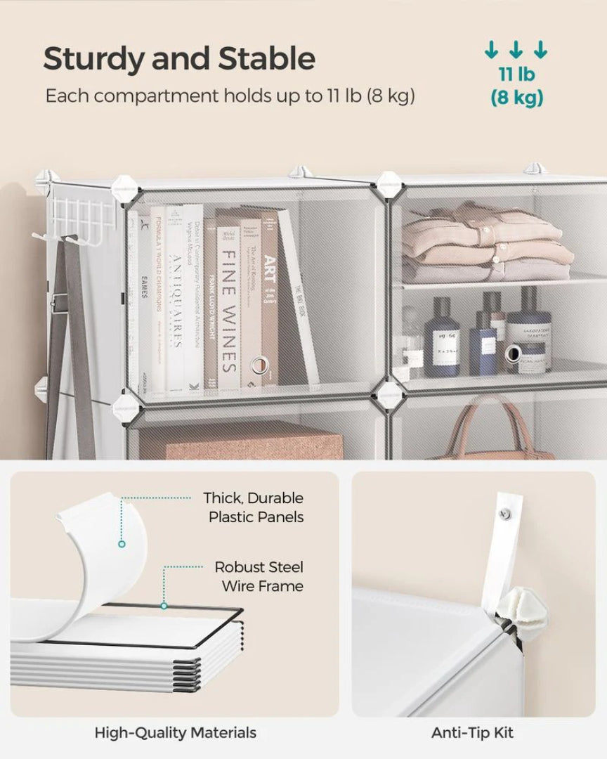 Shoe Organizer Cabinet With Doors 4 To 10 Cubes – product view 11 | Ridgefield Furniture
