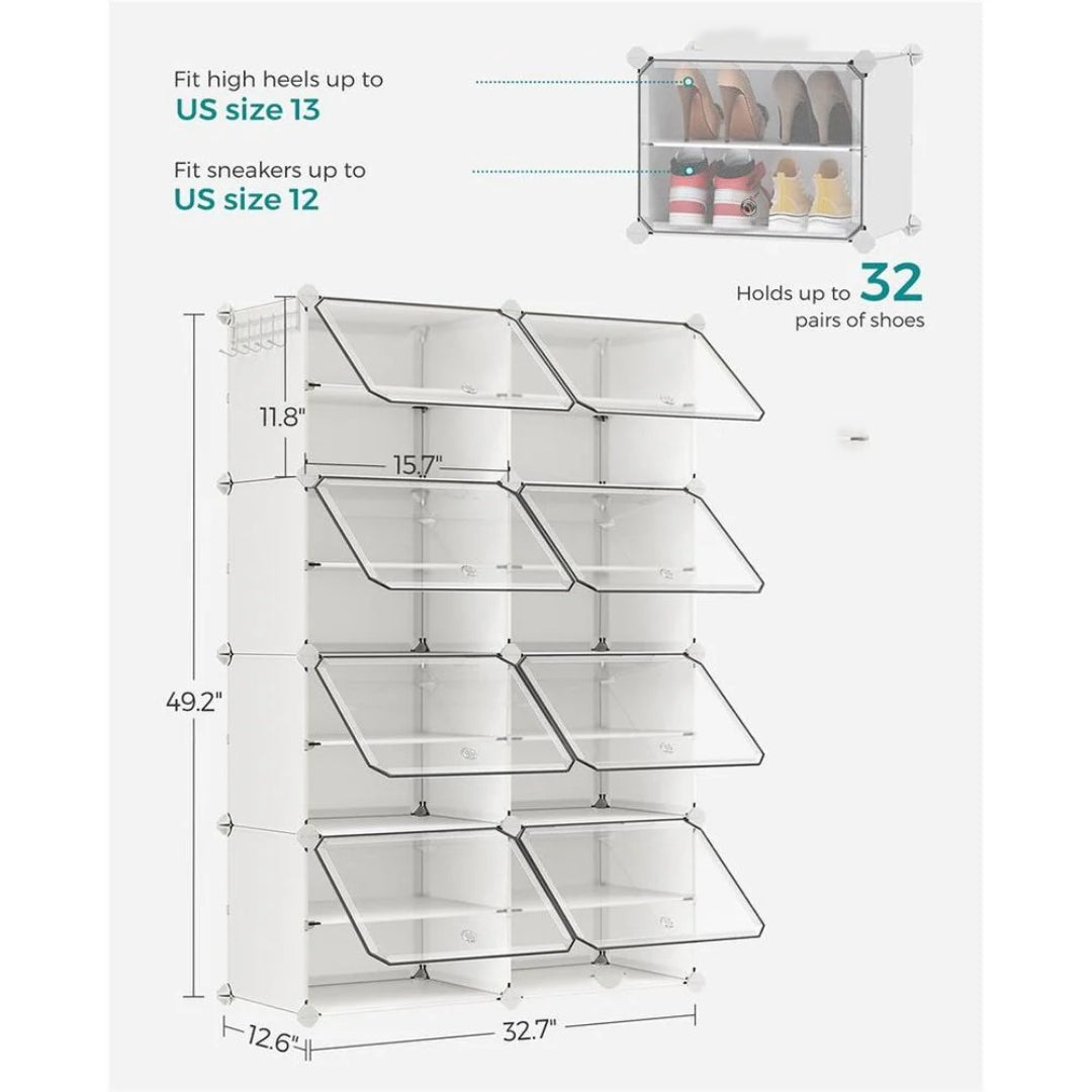 Shoe Organizer Cabinet With Doors 4 To 10 Cubes – product view 20 | Ridgefield Furniture