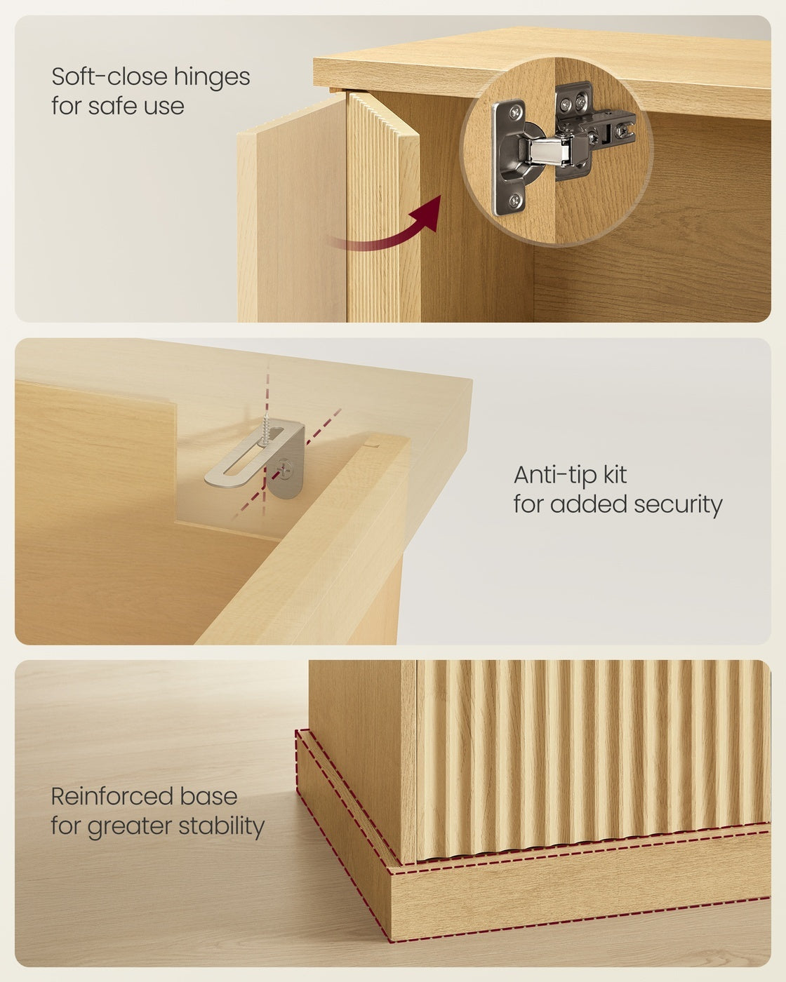 Sideboard With Adjustable Shelf - product photo 06