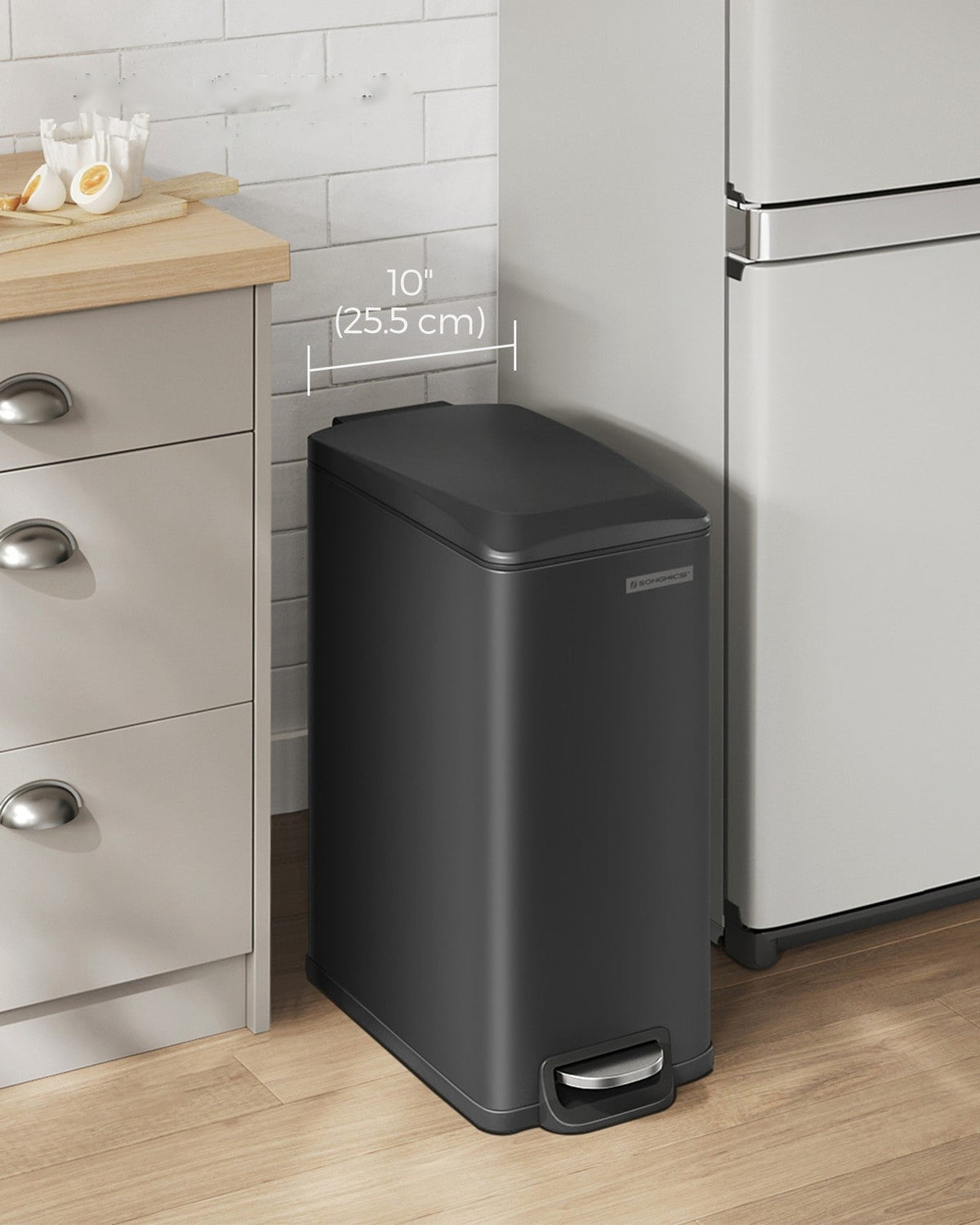 Slim Stainless Steel Trash Bin - product photo 16