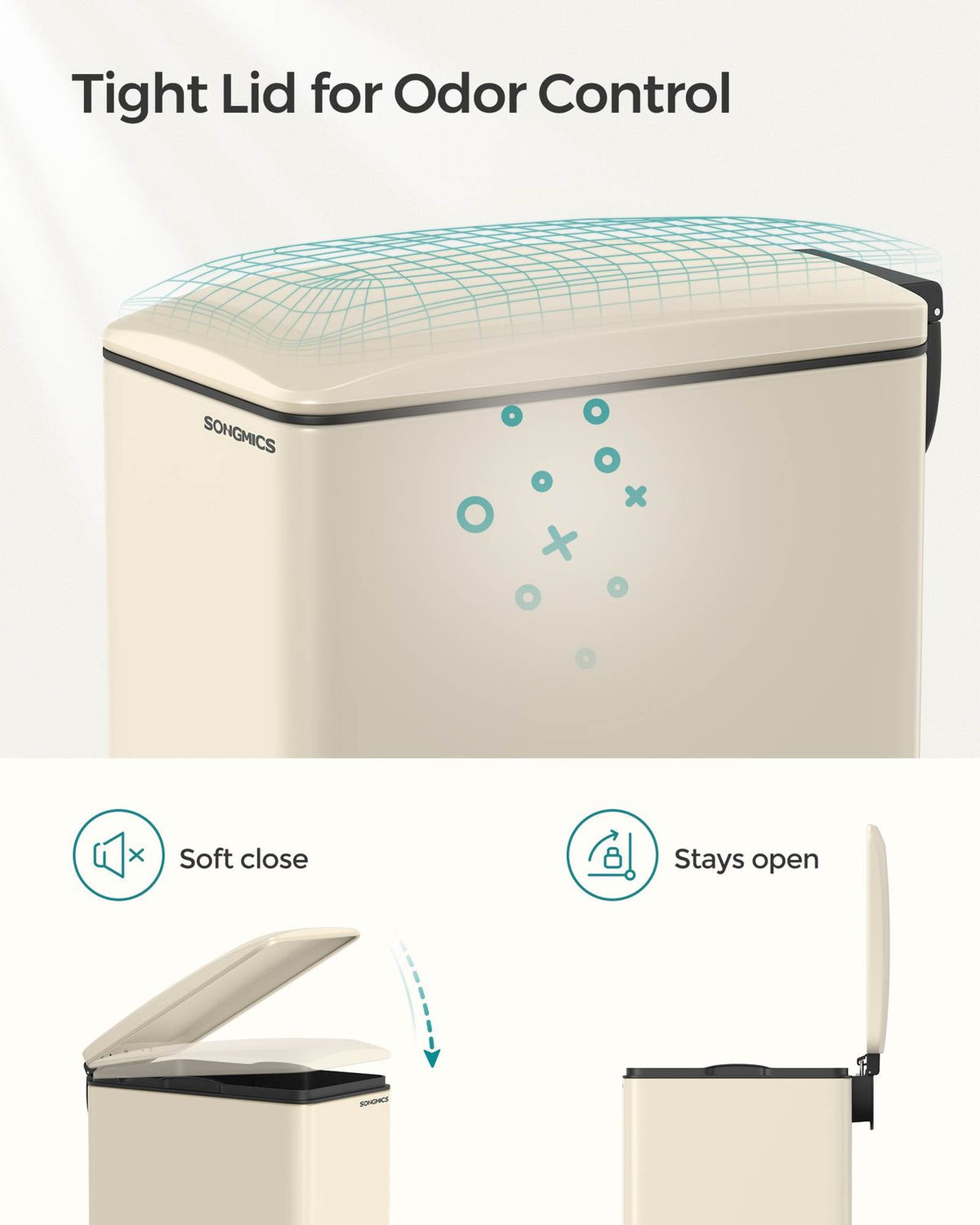 Slim Stainless Steel Trash Bin - product photo 22