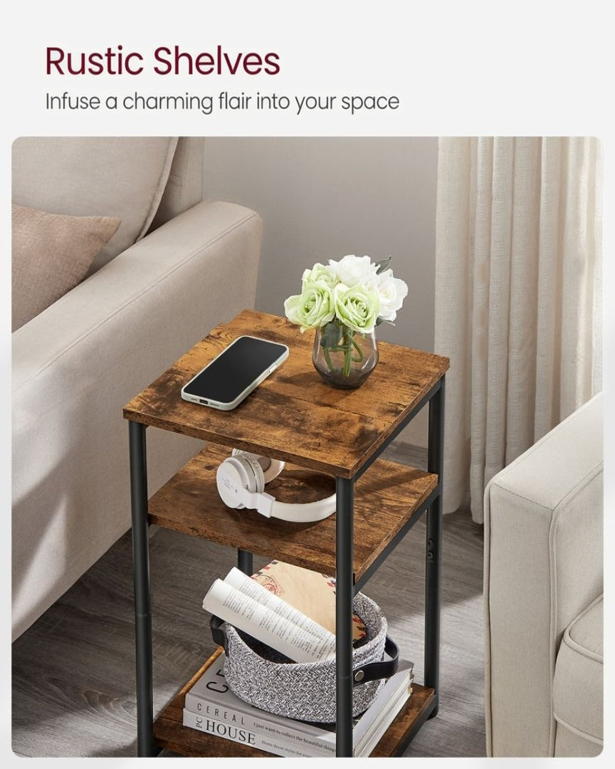 Small 3-Tier End Table with Open Storage – product view 9 | Ridgefield Furniture