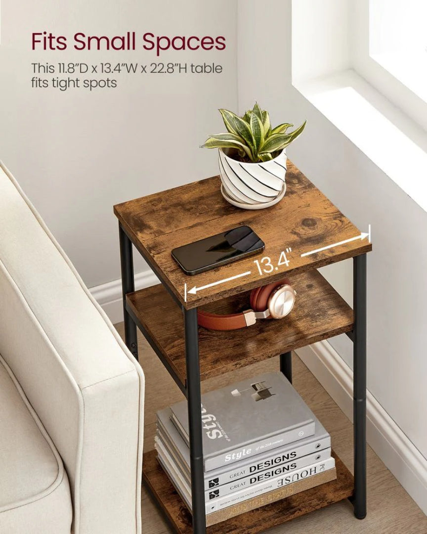 Small 3-Tier End Table with Open Storage – product view 11 | Ridgefield Furniture