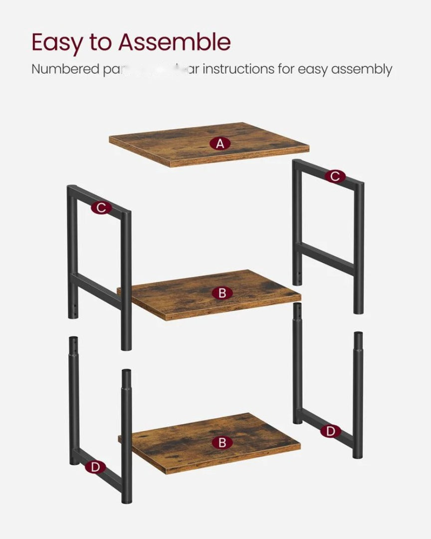 Small 3-Tier End Table with Open Storage – product view 13 | Ridgefield Furniture