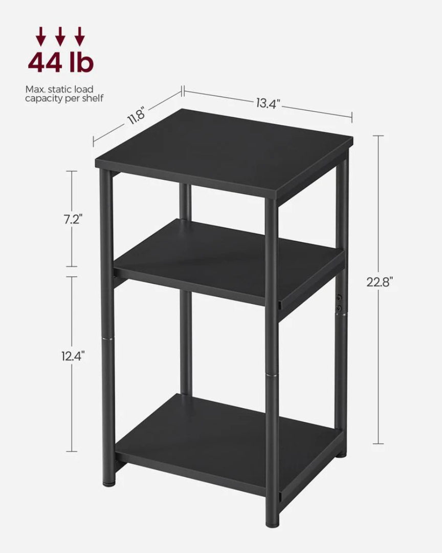 Small 3-Tier End Table with Open Storage – product view 19 | Ridgefield Furniture