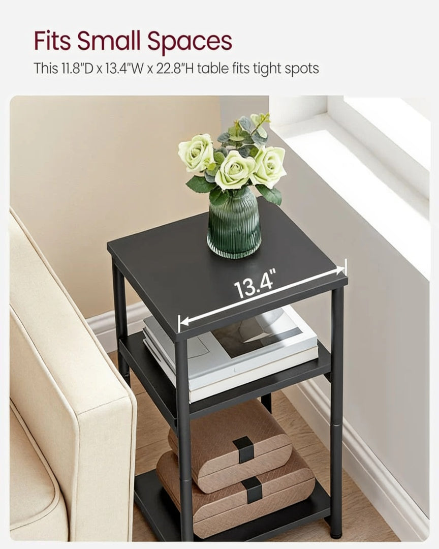 Small 3-Tier End Table with Open Storage – product view 20 | Ridgefield Furniture