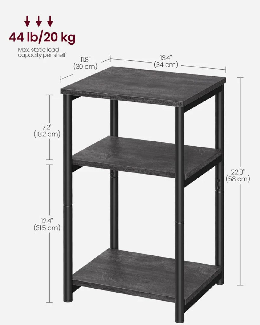 Small 3-Tier End Table with Open Storage – product view 37 | Ridgefield Furniture