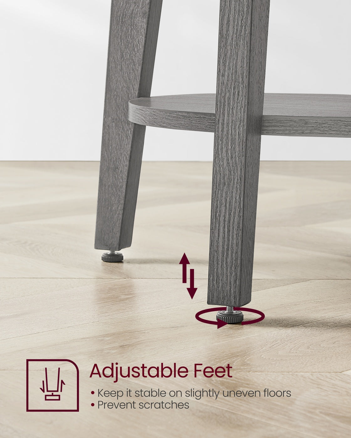 Small Round End Table With Lower Shelf - product photo 37