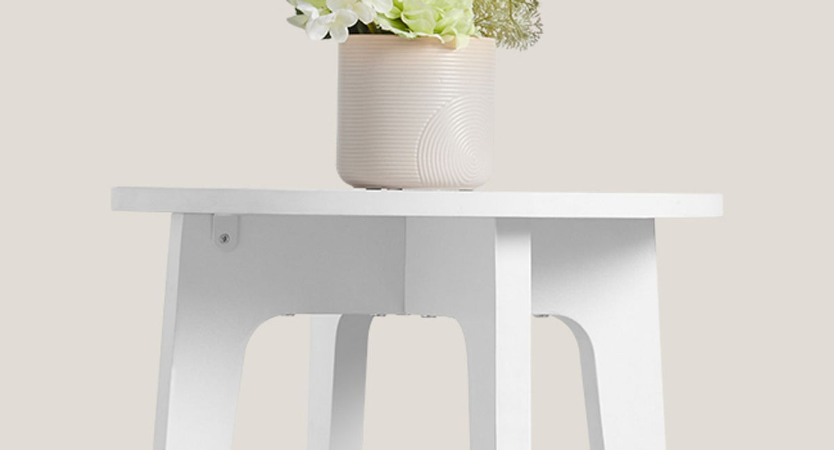 Small Round End Table With Lower Shelf - product photo 49