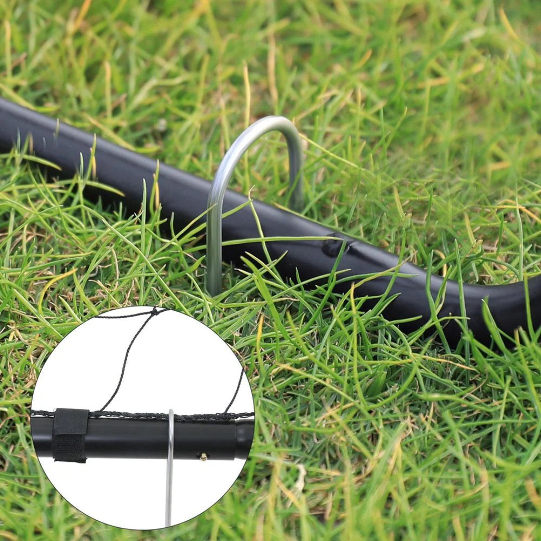 Soccer Goal 12x6ft Kids Backyard Training Net With Stakes – product view 5 | Ridgefield Furniture