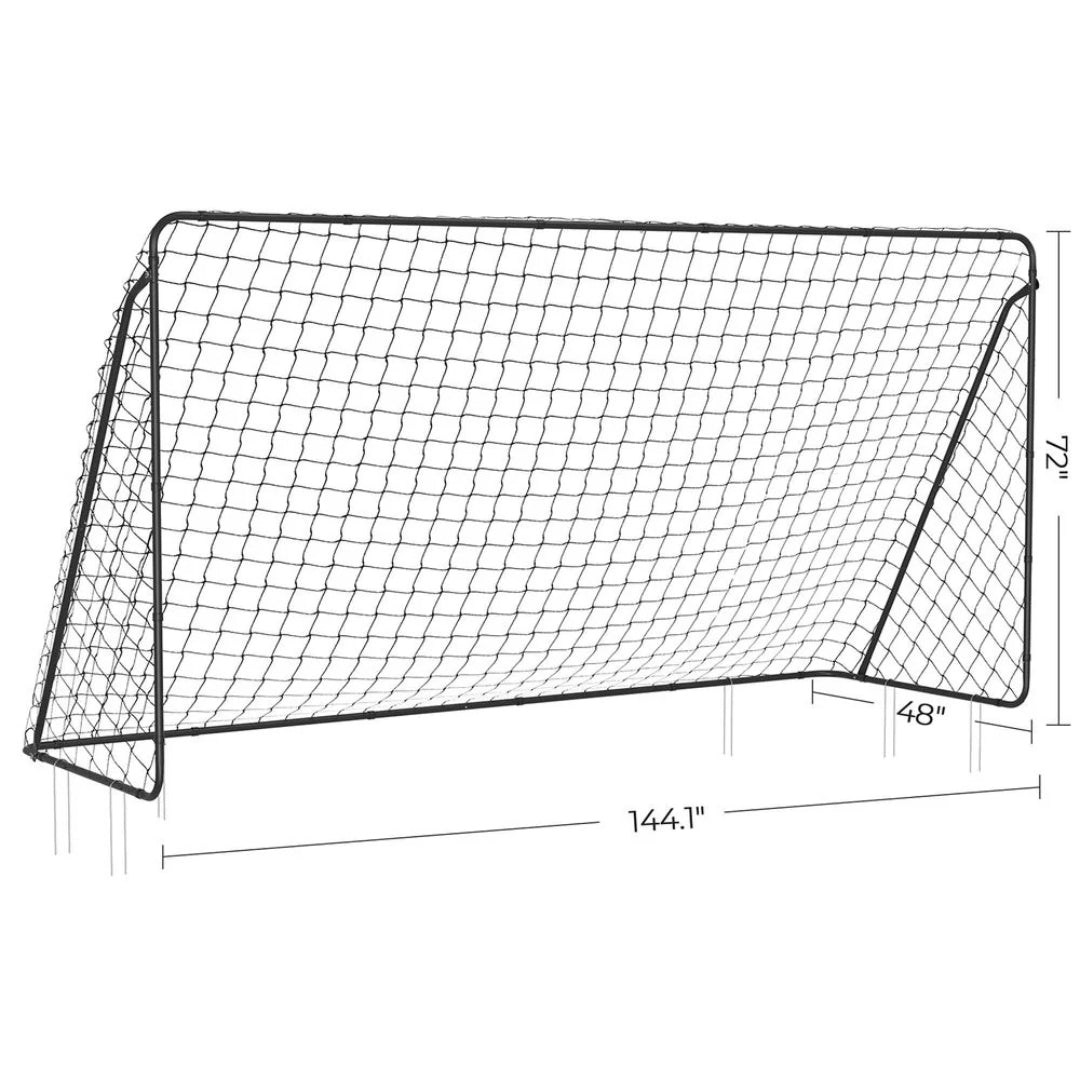Soccer Goal 12x6ft Kids Backyard Training Net With Stakes – product view 7 | Ridgefield Furniture