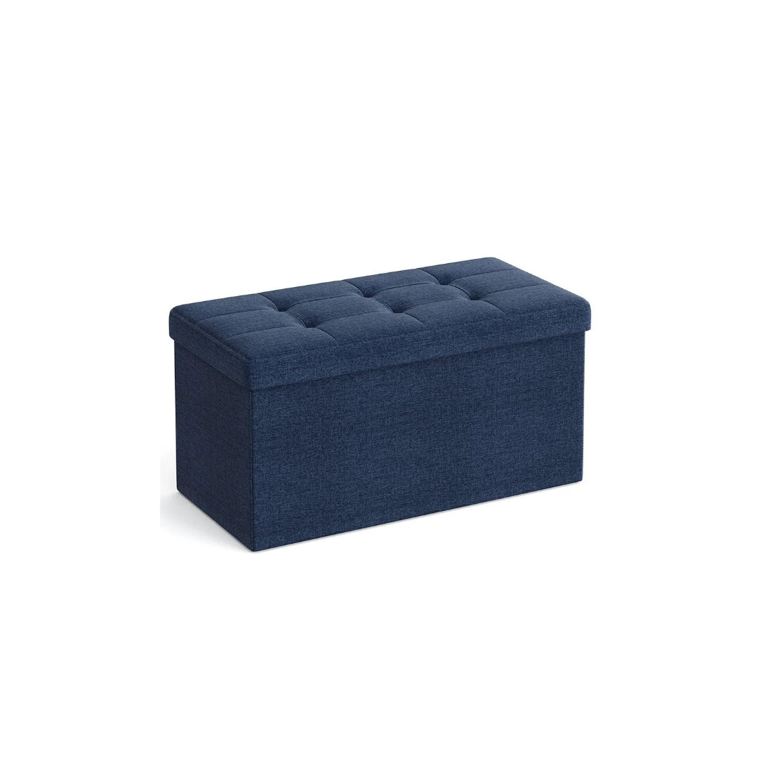 30 Inch Folding Storage Ottoman Bench With Lid & Storage Organizer – product view 2 | Ridgefield Furniture